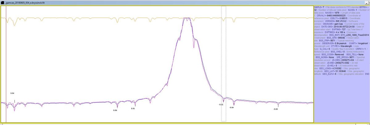 VSPEC - H2Olines in calibrated spectrum