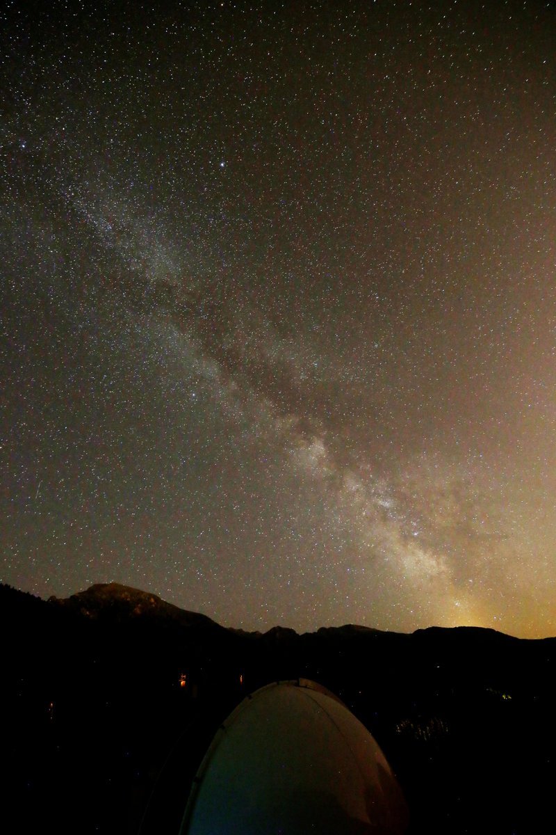 Milky way above the observatory