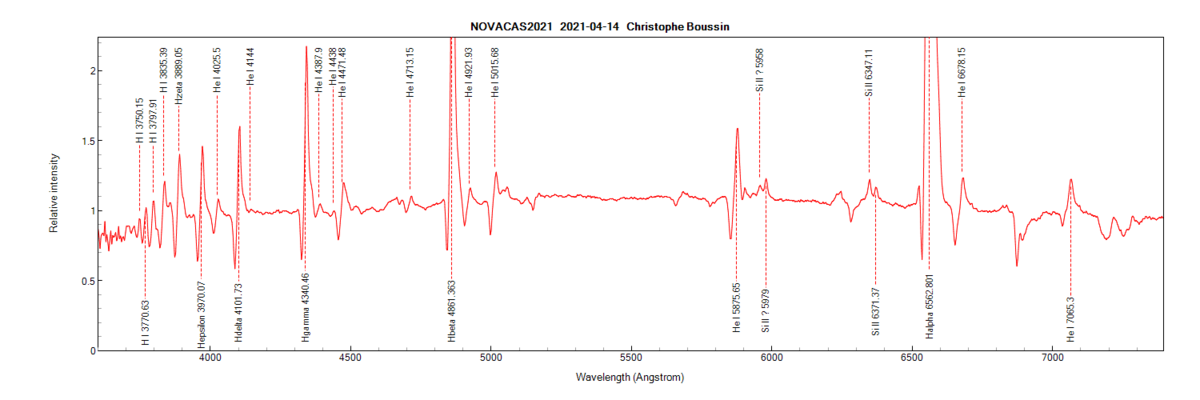 Nova Cas 2021 on April 14th, 2021 (zoom)