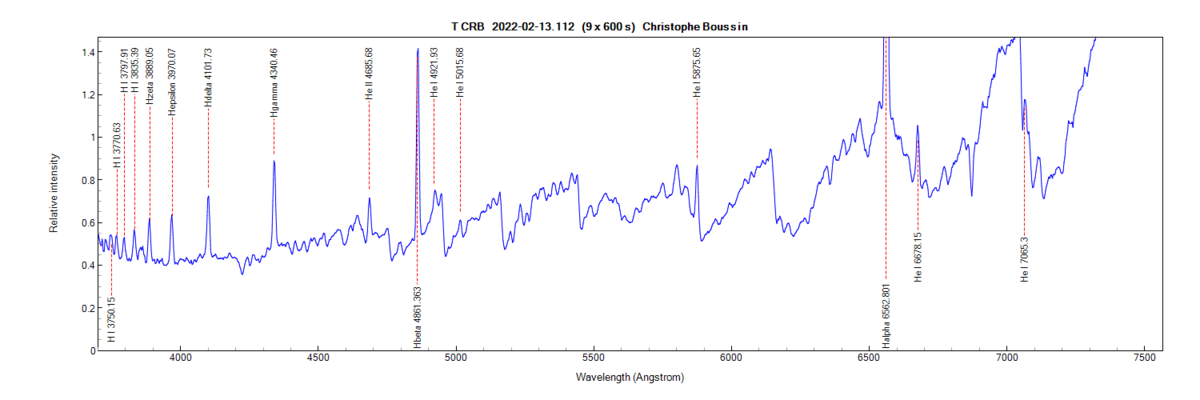 T CrB on February 13th, 2022 (3700-7565 A) (zoom)