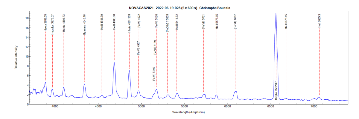 novacas2021_20220619_028_Christophe Boussin.png (46.92 KiB) Viewed 20446 times Nova Cas 2021 on June 19th, 2022 (probable identification of some lines from PlotSpectra)