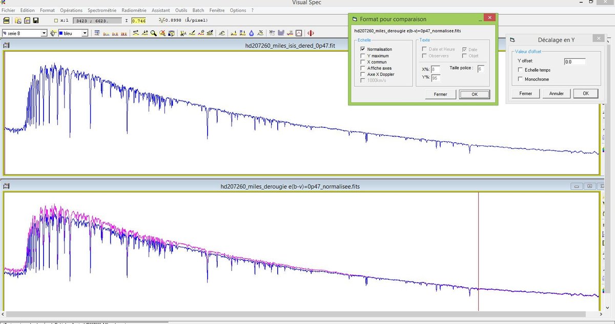 Comparison HD207260_Miles_derougie E(B-V)=0p47_normalisee & hd207260_miles_isis-dered_0p47.JPG